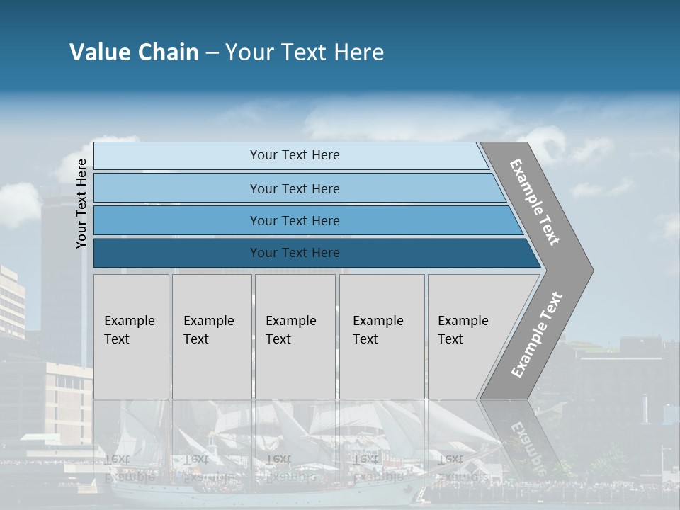 District Skyline Economy PowerPoint Template