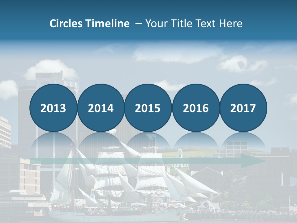 District Skyline Economy PowerPoint Template