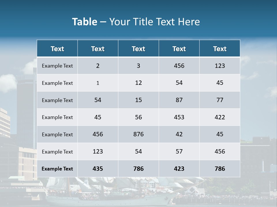 District Skyline Economy PowerPoint Template