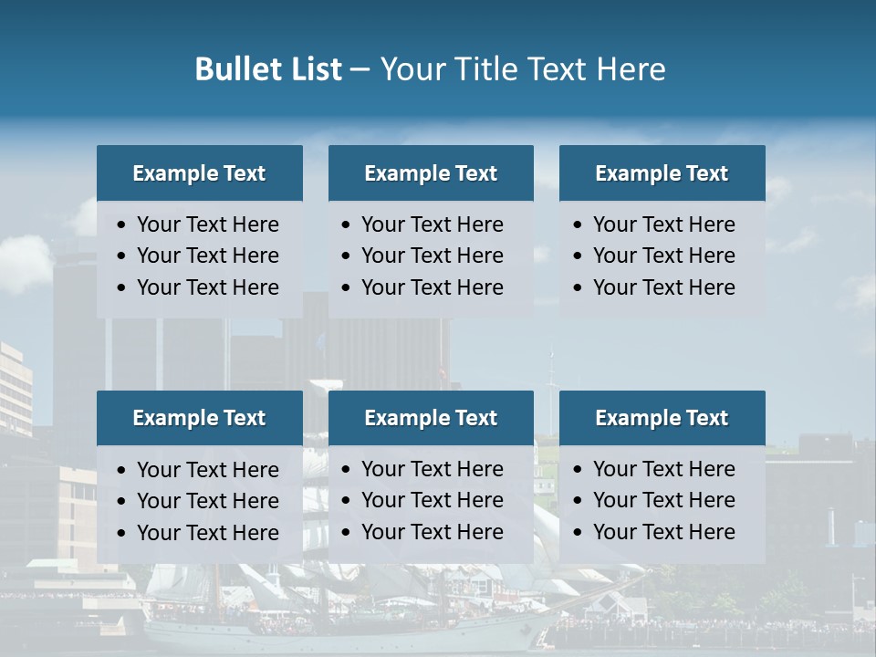 District Skyline Economy PowerPoint Template