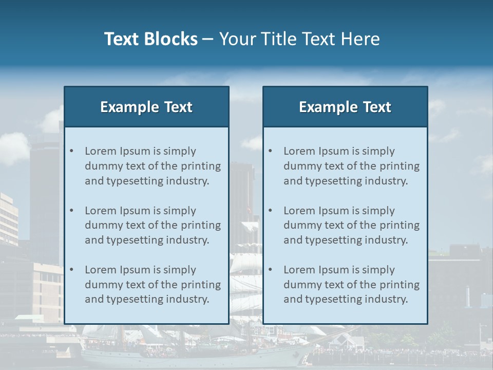 District Skyline Economy PowerPoint Template