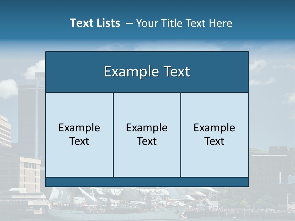 District Skyline Economy PowerPoint Template