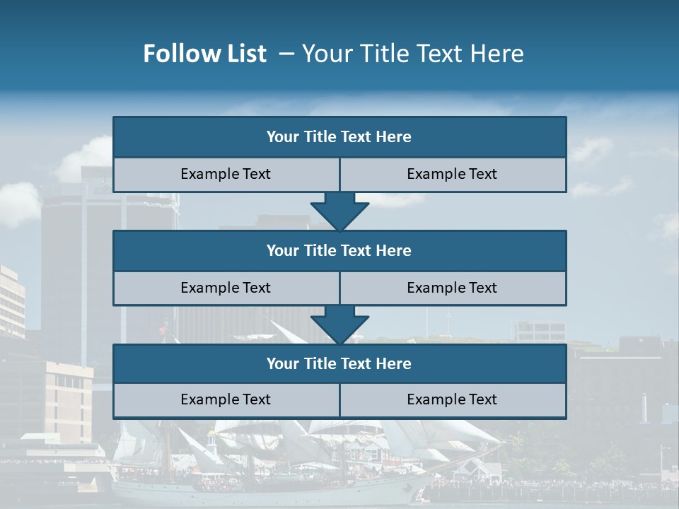 District Skyline Economy PowerPoint Template