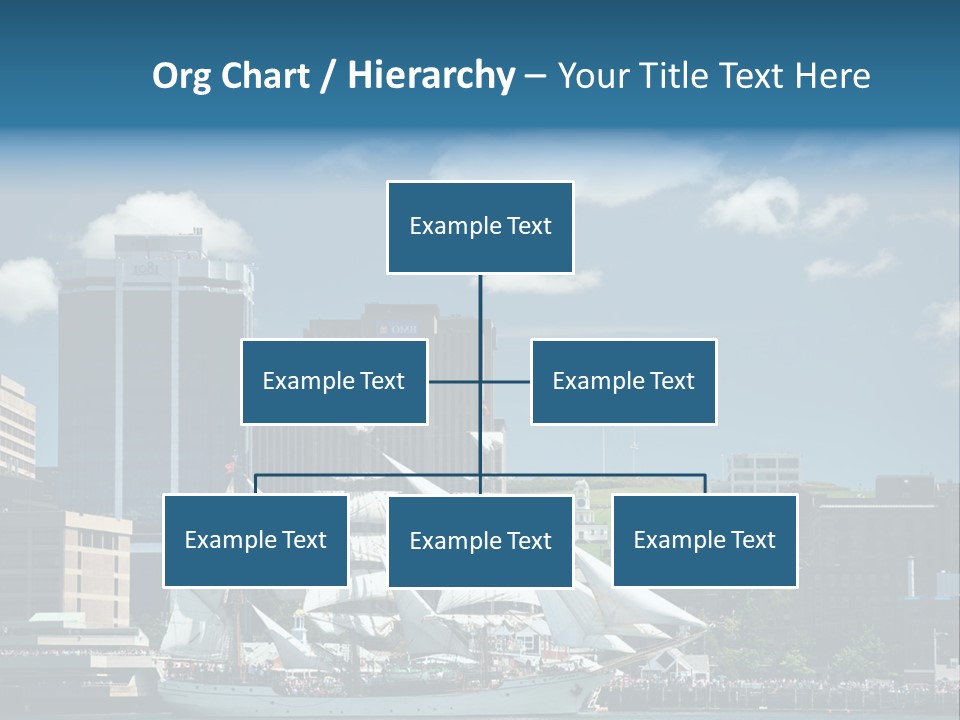 District Skyline Economy PowerPoint Template