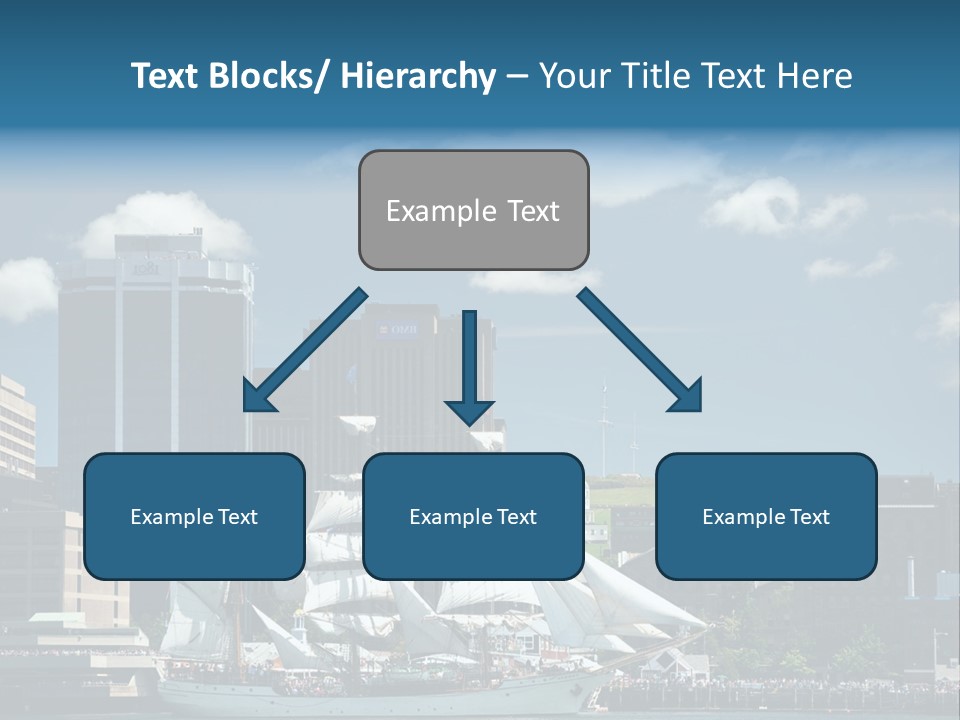 District Skyline Economy PowerPoint Template