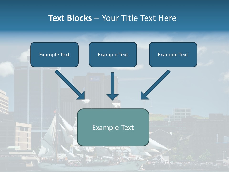 District Skyline Economy PowerPoint Template