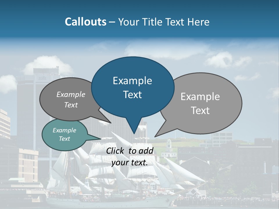 District Skyline Economy PowerPoint Template
