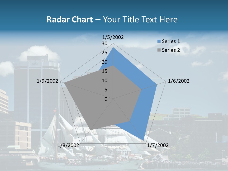 District Skyline Economy PowerPoint Template