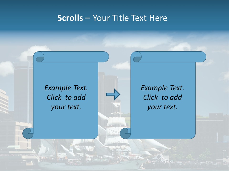 District Skyline Economy PowerPoint Template