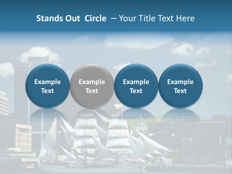 District Skyline Economy PowerPoint Template
