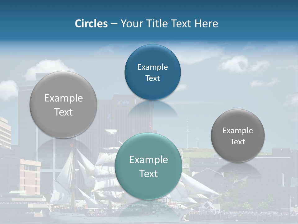 District Skyline Economy PowerPoint Template