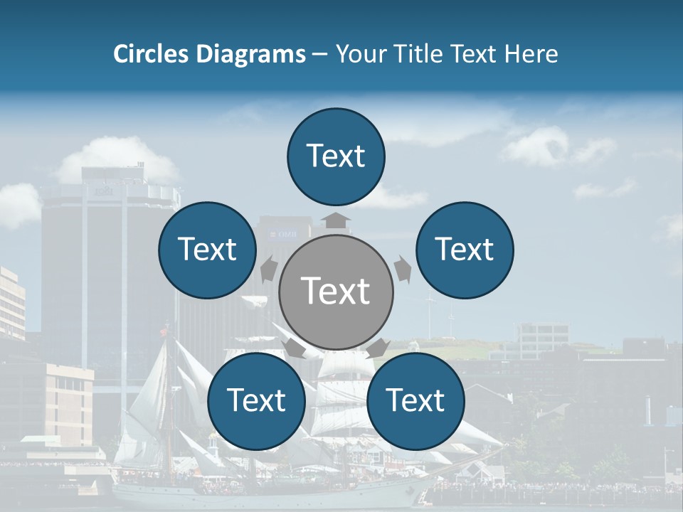 District Skyline Economy PowerPoint Template