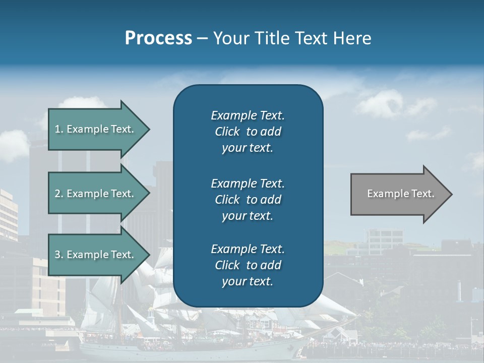 District Skyline Economy PowerPoint Template