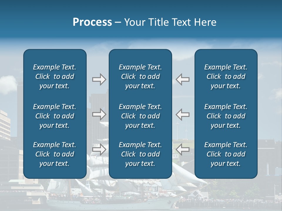 District Skyline Economy PowerPoint Template