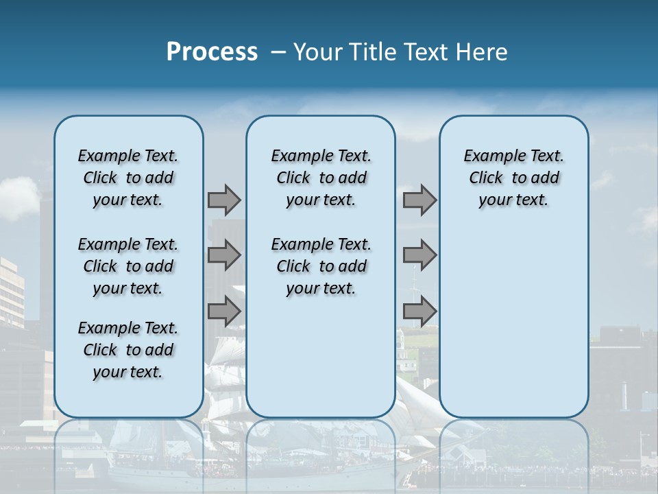 District Skyline Economy PowerPoint Template