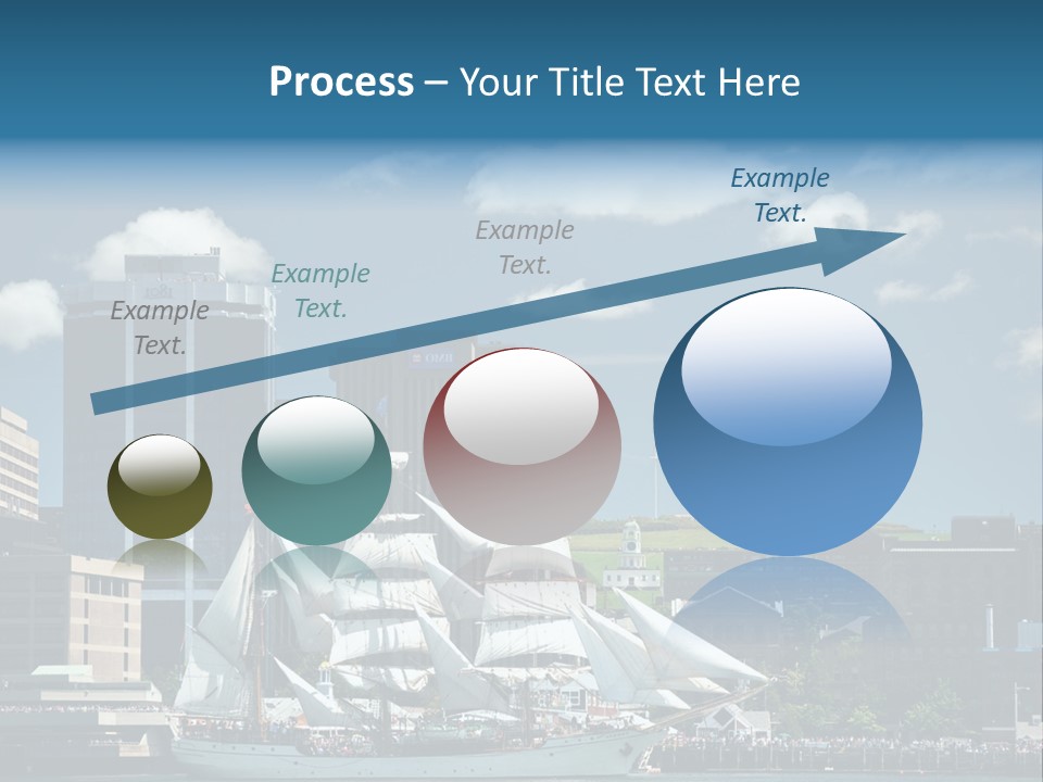 District Skyline Economy PowerPoint Template