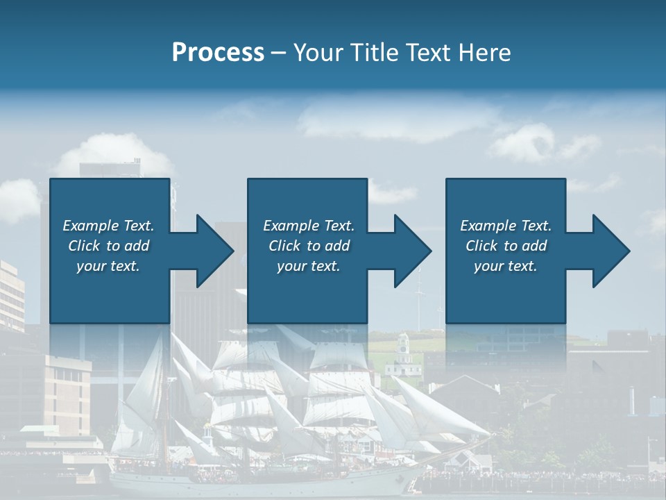 District Skyline Economy PowerPoint Template