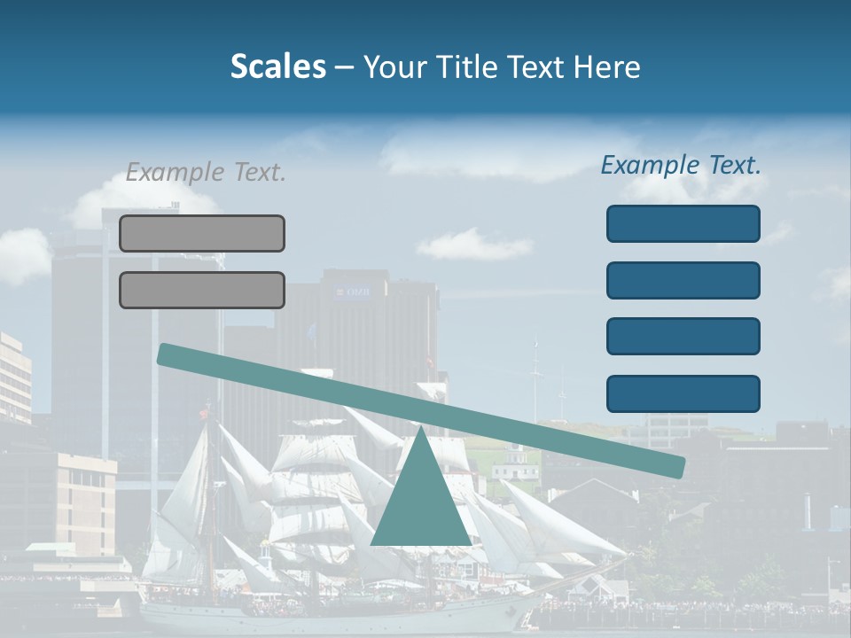 District Skyline Economy PowerPoint Template