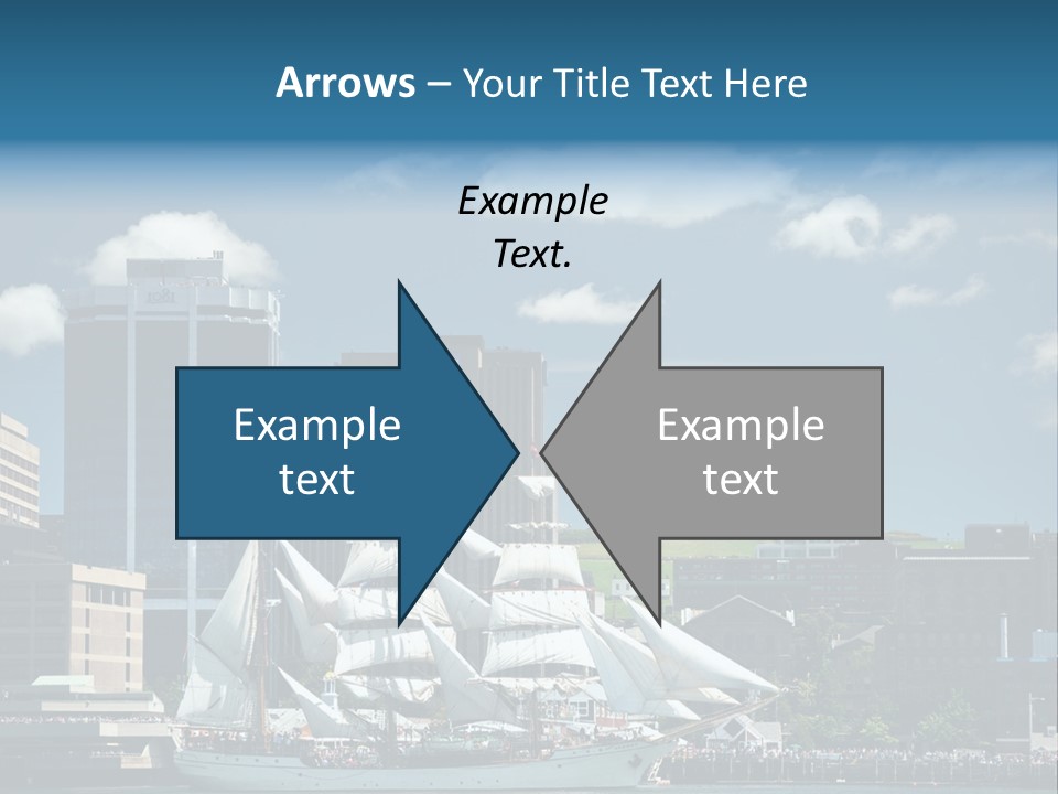 District Skyline Economy PowerPoint Template
