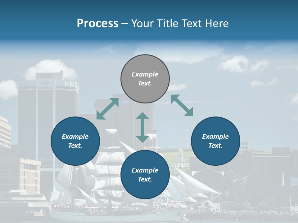 District Skyline Economy PowerPoint Template