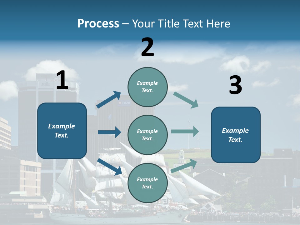 District Skyline Economy PowerPoint Template