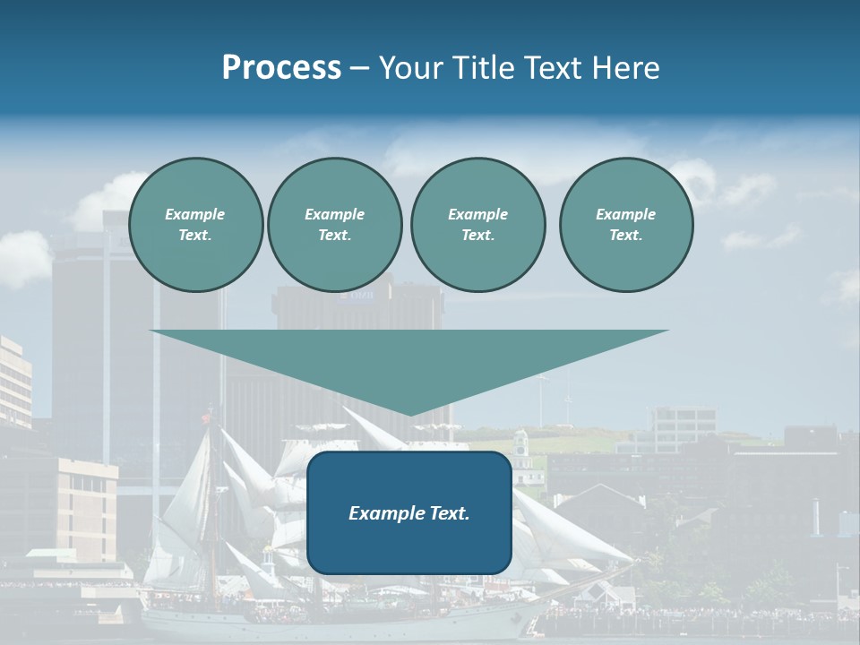 District Skyline Economy PowerPoint Template