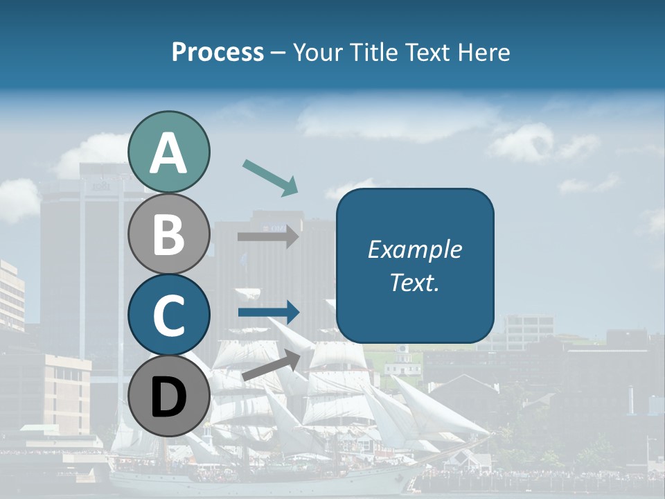 District Skyline Economy PowerPoint Template
