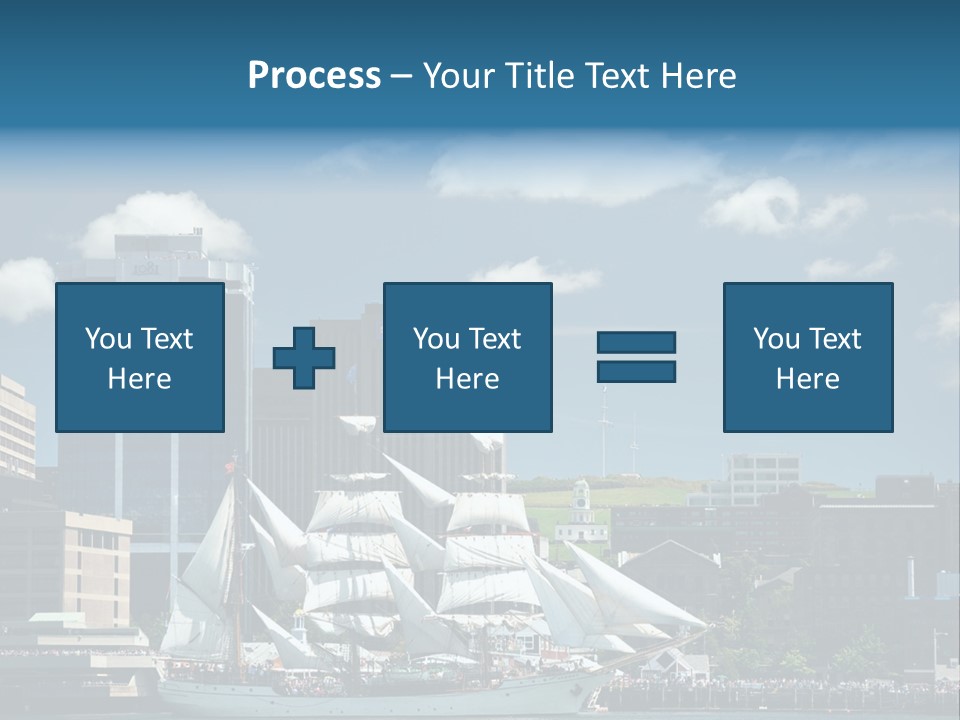 District Skyline Economy PowerPoint Template