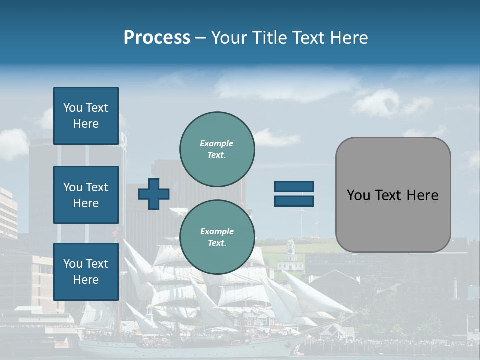District Skyline Economy PowerPoint Template