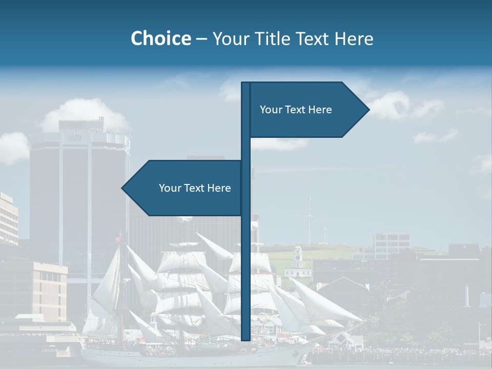 District Skyline Economy PowerPoint Template