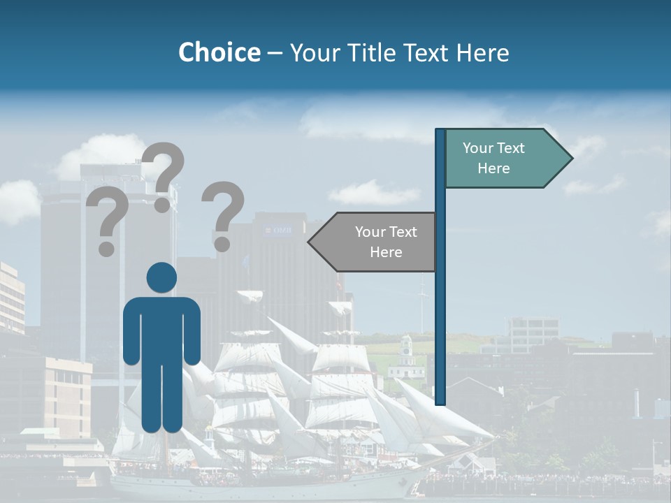 District Skyline Economy PowerPoint Template