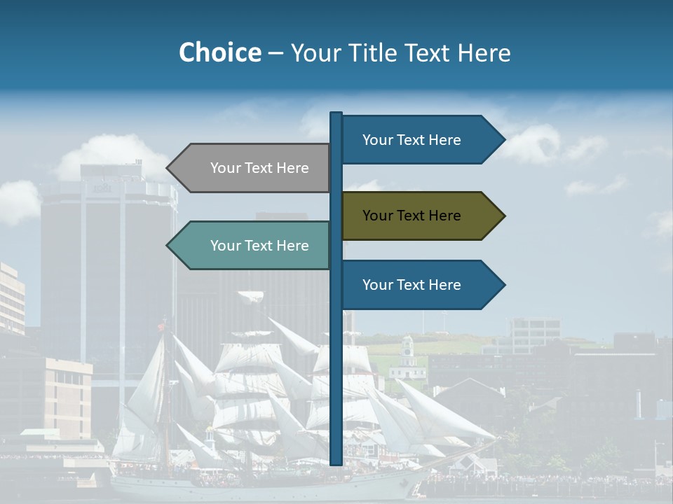 District Skyline Economy PowerPoint Template