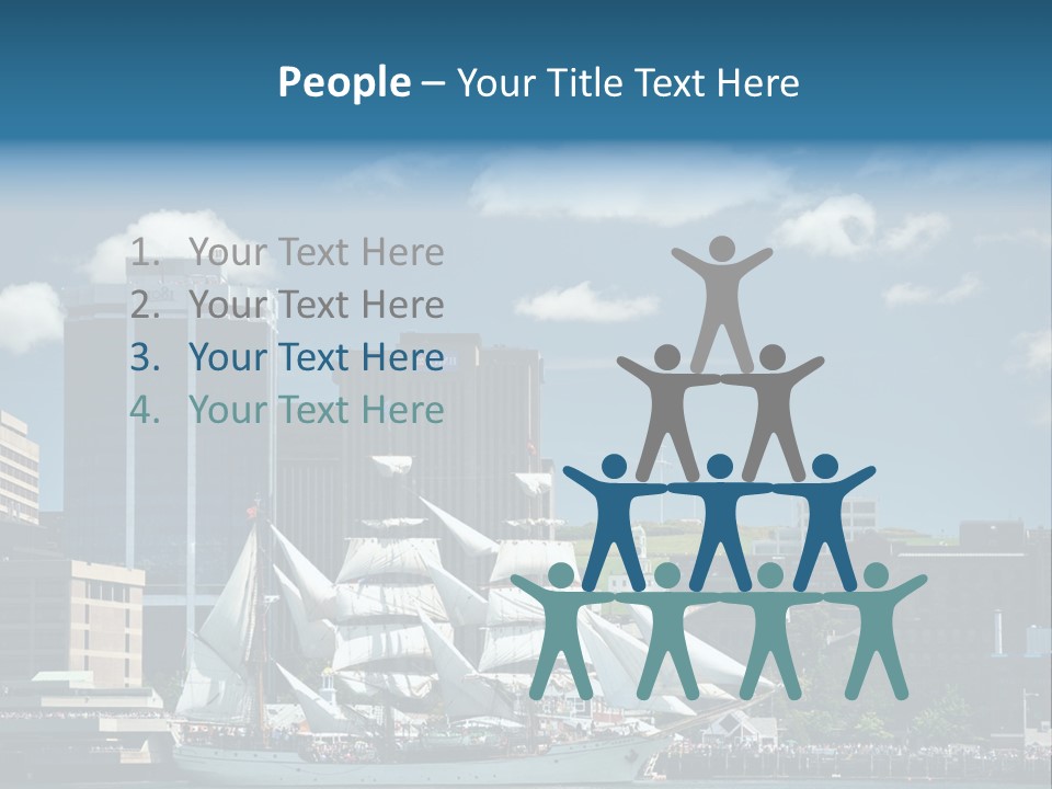 District Skyline Economy PowerPoint Template