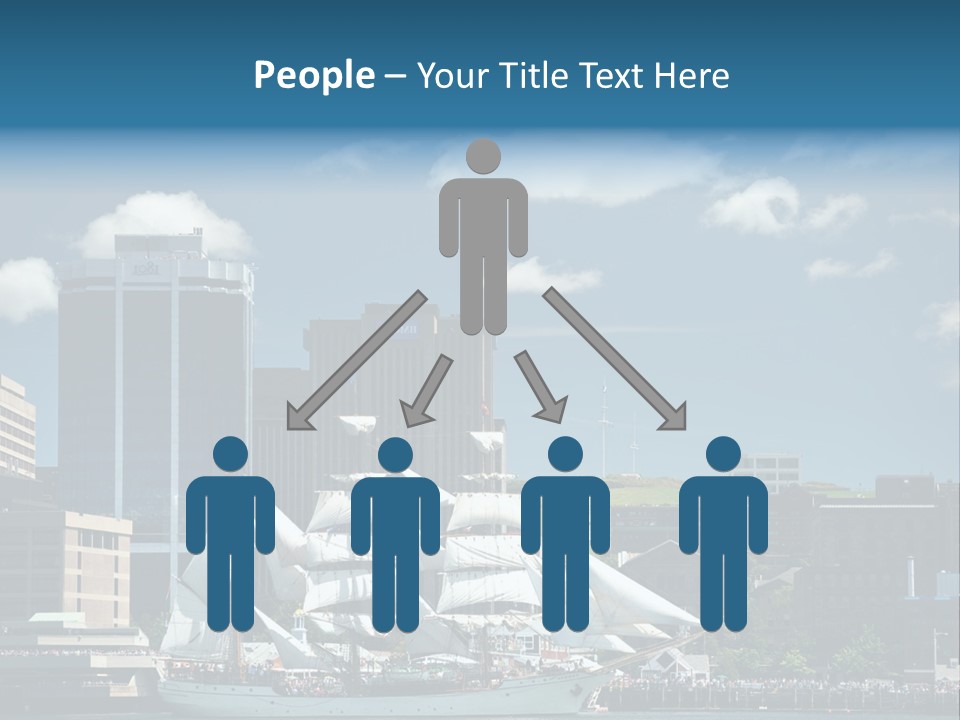 District Skyline Economy PowerPoint Template