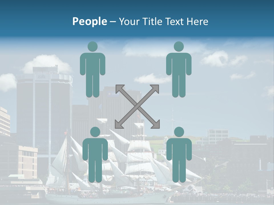 District Skyline Economy PowerPoint Template