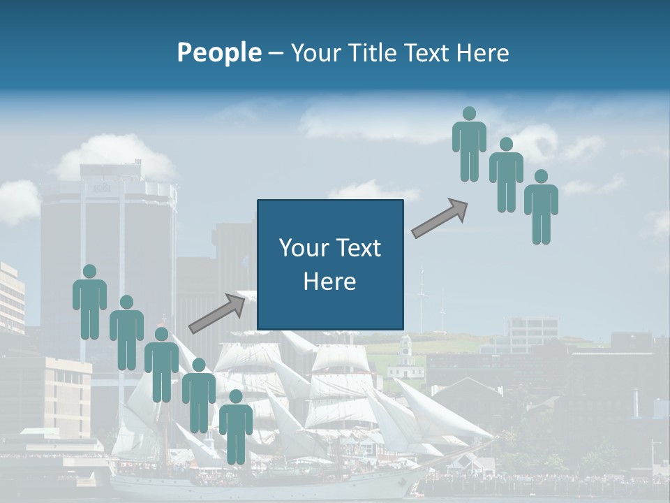 District Skyline Economy PowerPoint Template