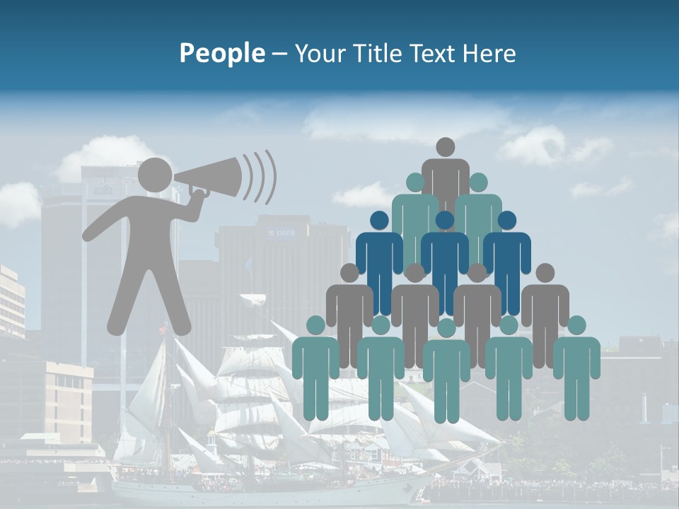 District Skyline Economy PowerPoint Template