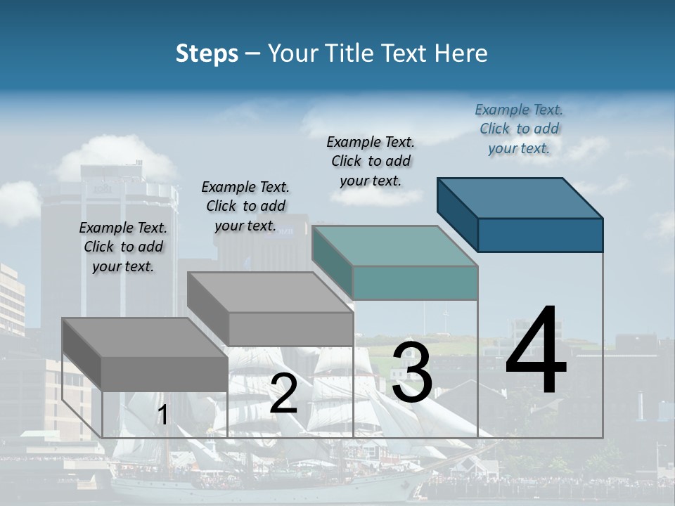 District Skyline Economy PowerPoint Template
