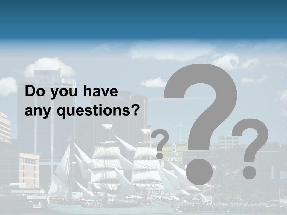 District Skyline Economy PowerPoint Template