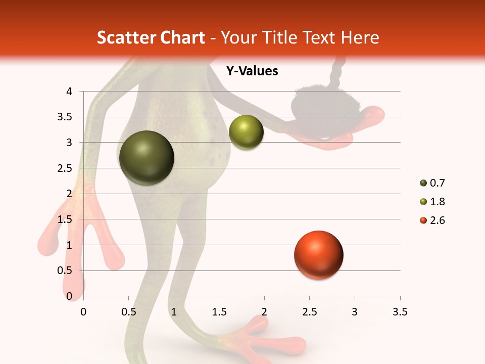 A Frog Holding A Potted Plant On A White And Orange Background PowerPoint Template