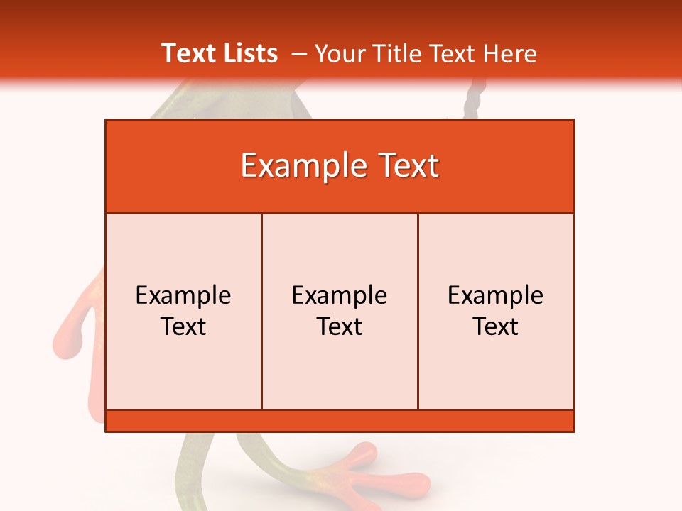 A Frog Holding A Potted Plant On A White And Orange Background PowerPoint Template