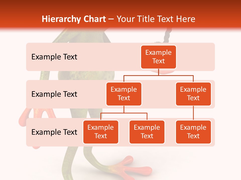 A Frog Holding A Potted Plant On A White And Orange Background PowerPoint Template