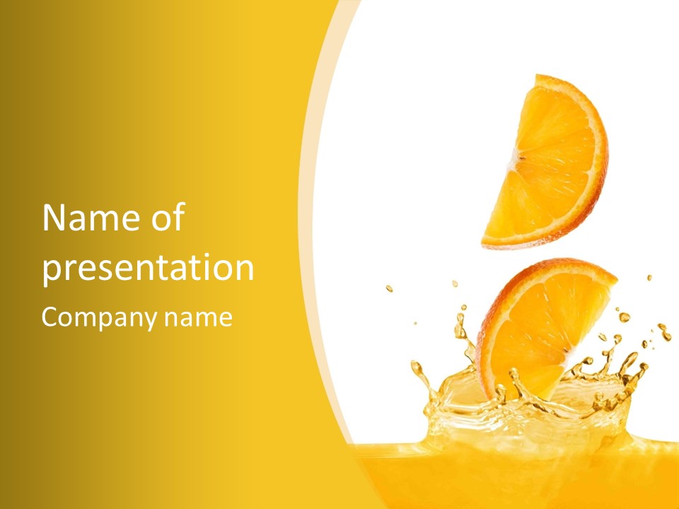 Taste Lemonade Rind PowerPoint Template