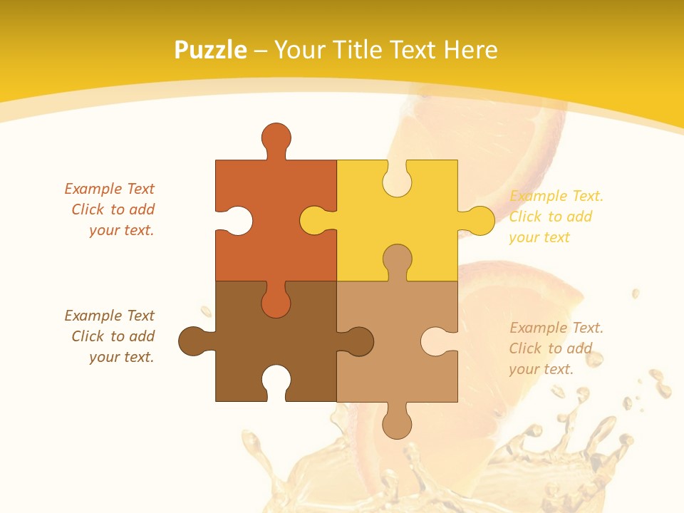 Taste Lemonade Rind PowerPoint Template