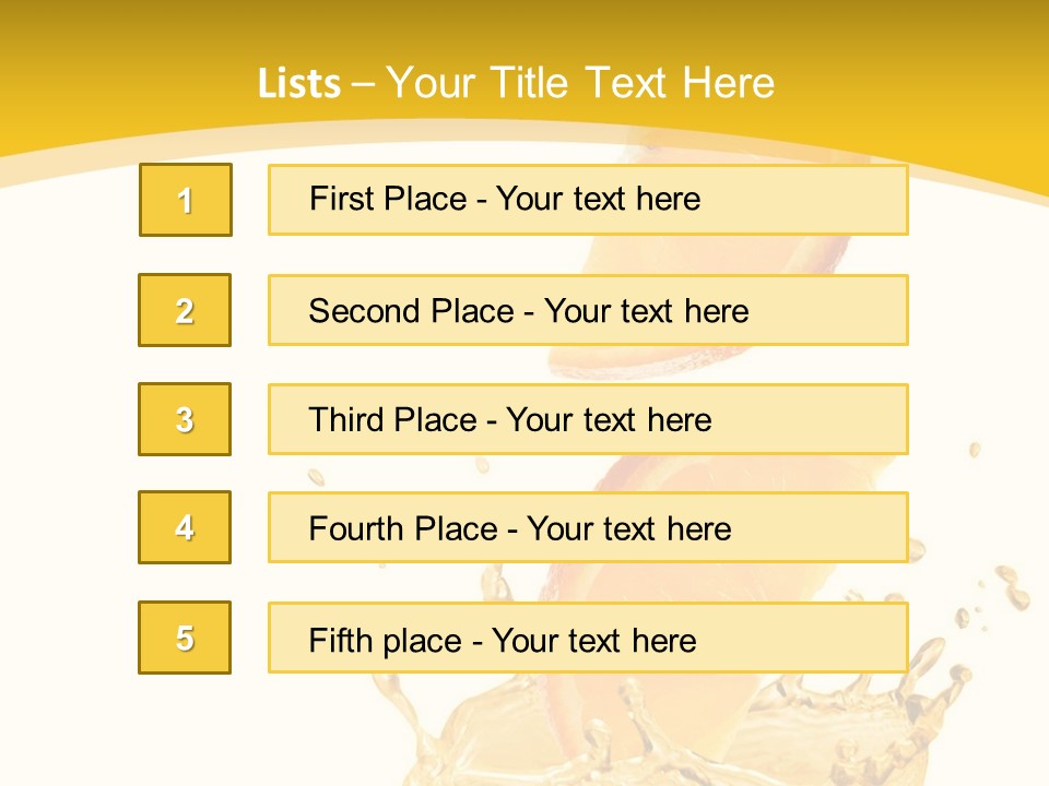 Taste Lemonade Rind PowerPoint Template