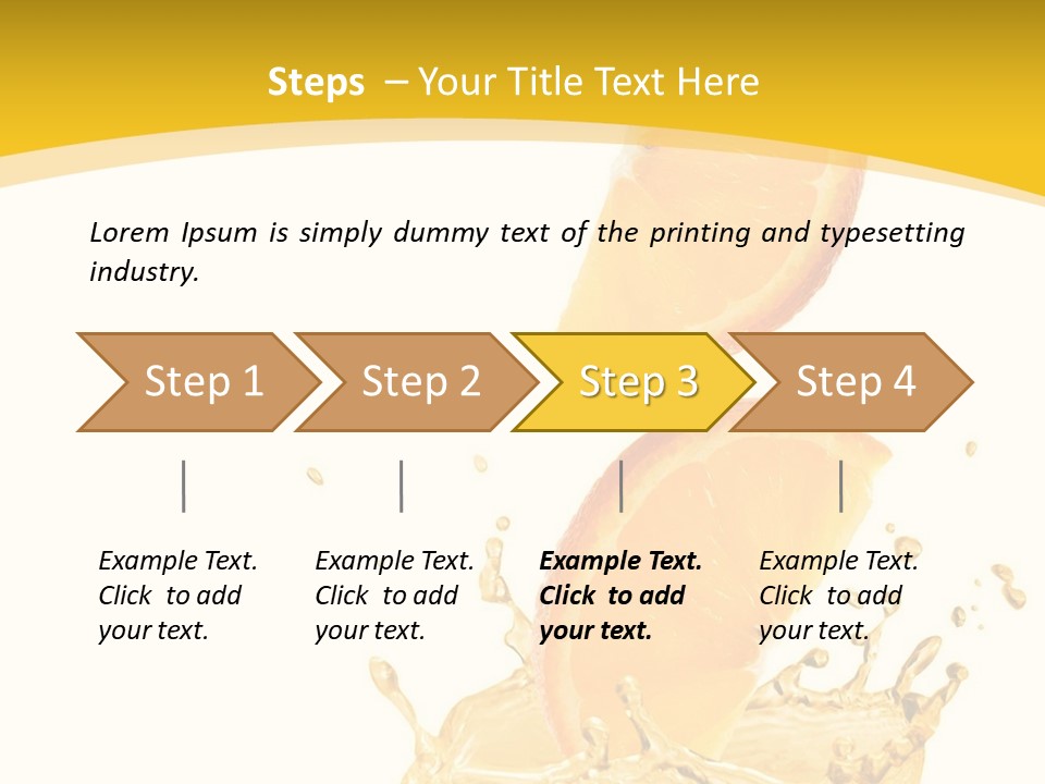 Taste Lemonade Rind PowerPoint Template