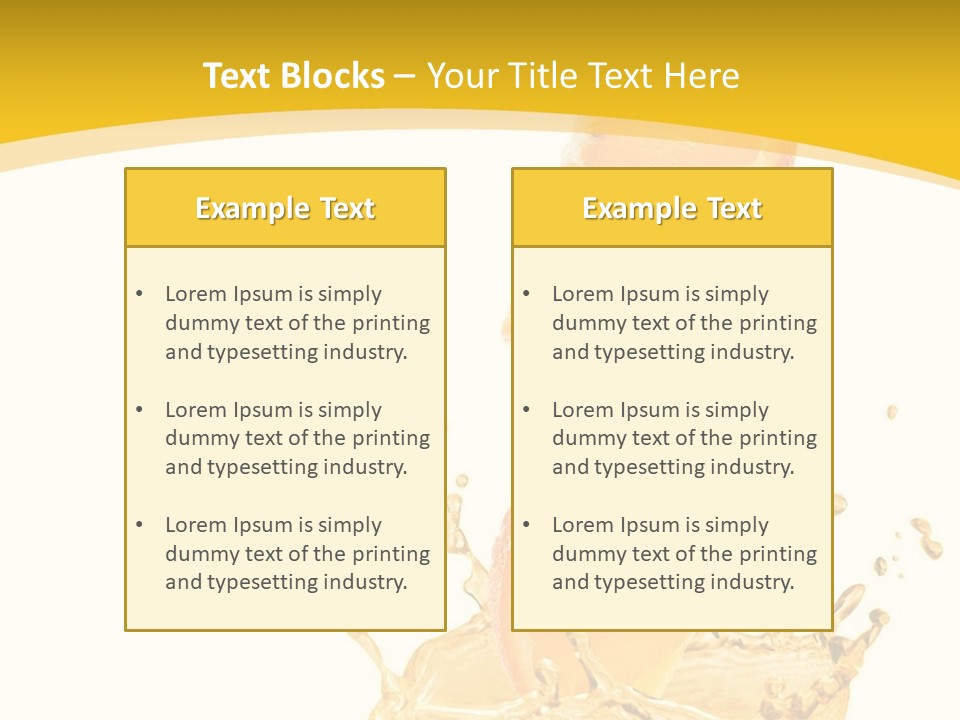 Taste Lemonade Rind PowerPoint Template