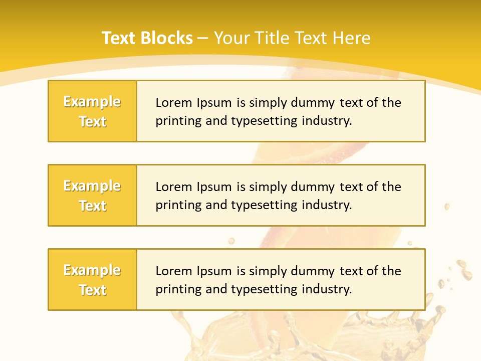 Taste Lemonade Rind PowerPoint Template