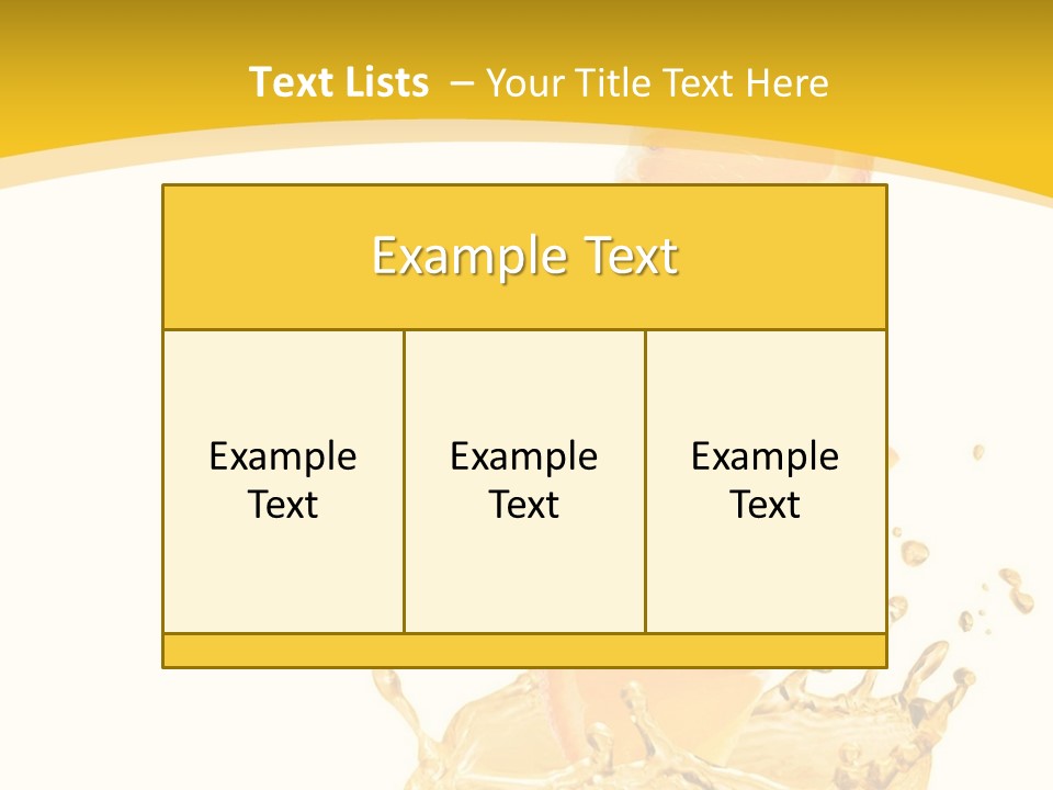 Taste Lemonade Rind PowerPoint Template