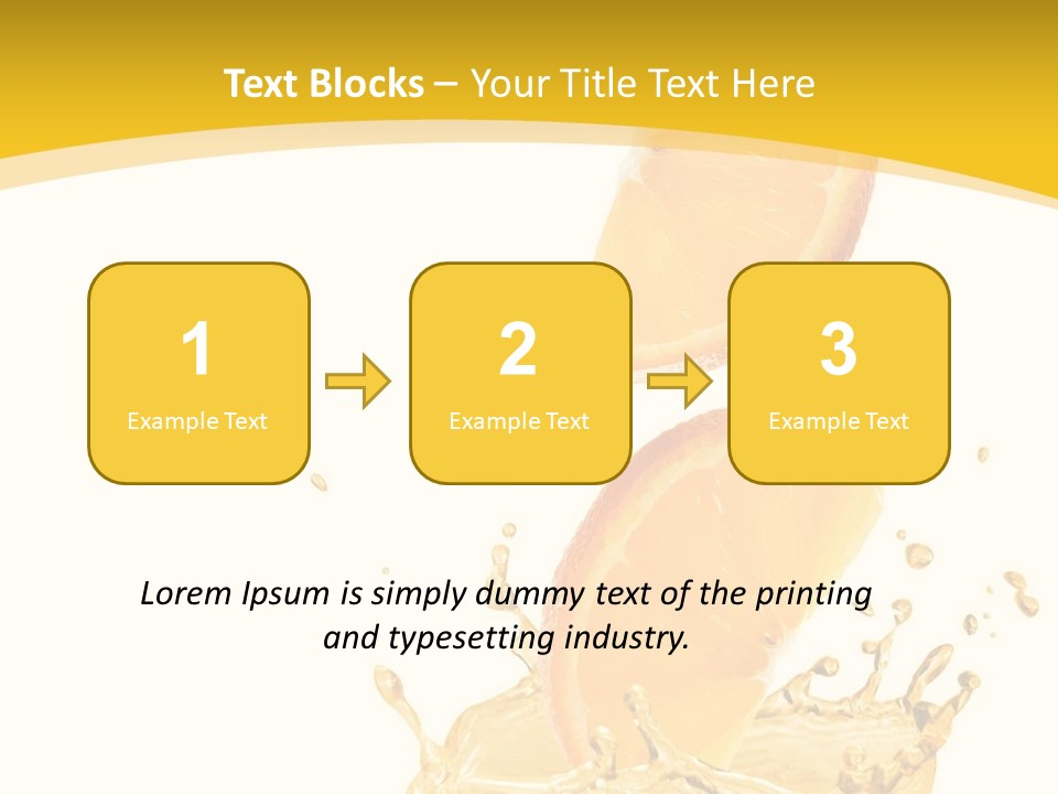 Taste Lemonade Rind PowerPoint Template